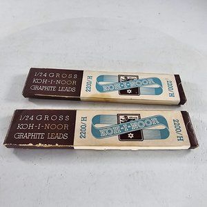 Vintage Koh-I-Noor Graphite Lead 2 Boxes 1/24 Gross 2200/H